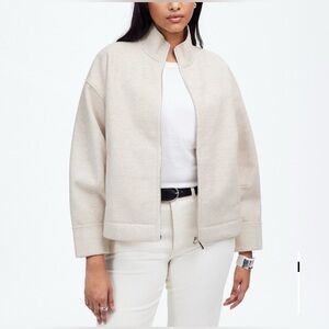 NWT Madewell Relaxed Mockneck Knit Jacket
